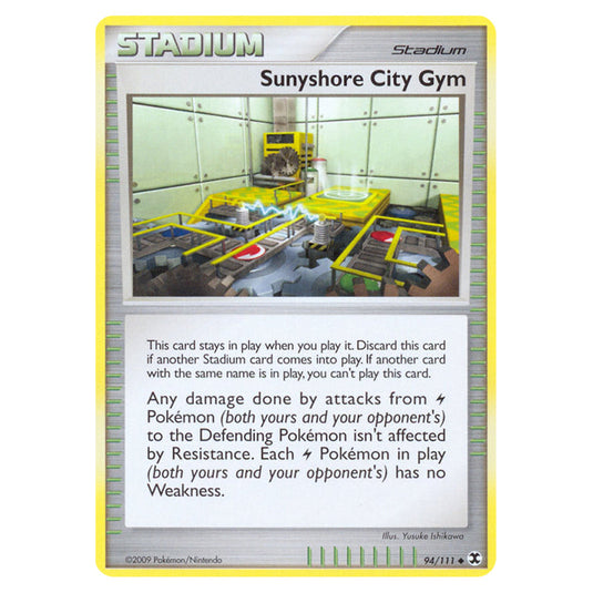 Sunyshore City Gym 94 card from the Pokemon set Rising Rivals
