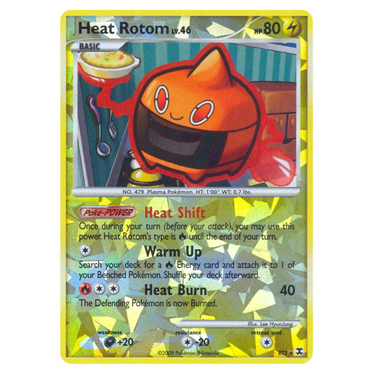 Heat Rotom RT3 card from the Pokemon set Rising Rivals