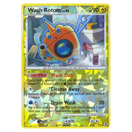 Wash Rotom RT5 card from the Pokemon set Rising Rivals