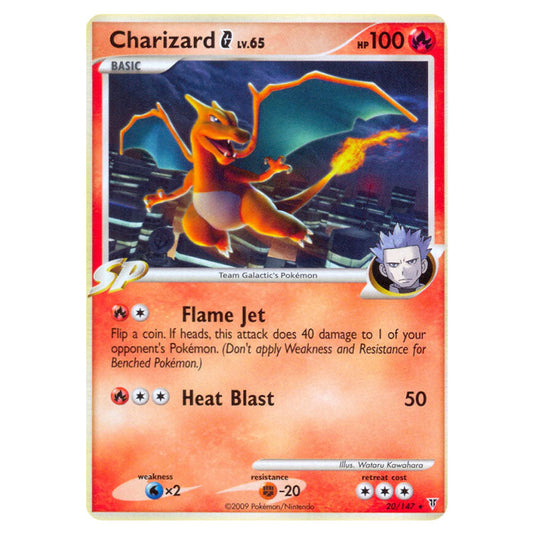 Charizard G 20 card from the Pokemon set Supreme Victors
