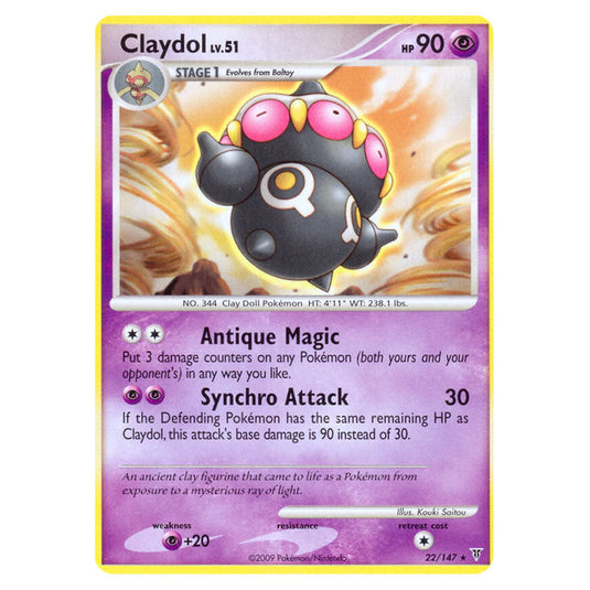 Claydol 22 card from the Pokemon set Supreme Victors