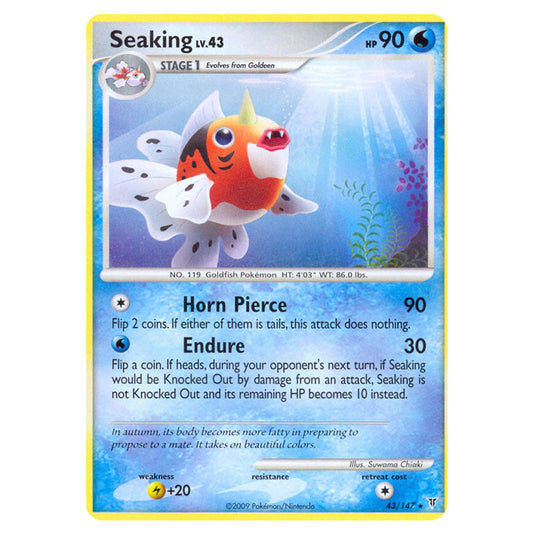 Seaking 43 card from the Pokemon set Supreme Victors