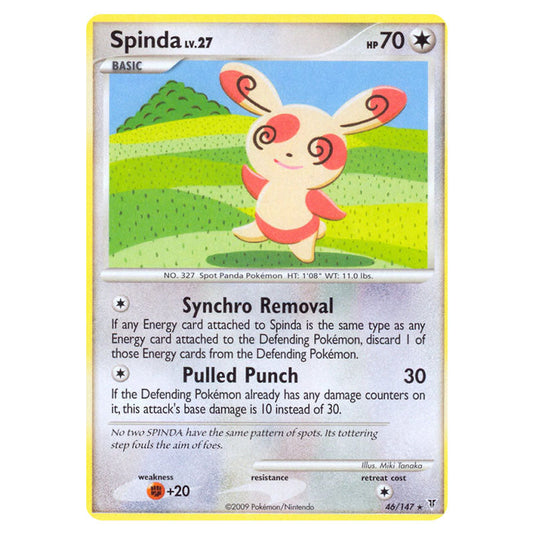 Spinda 46 card from the Pokemon set Supreme Victors
