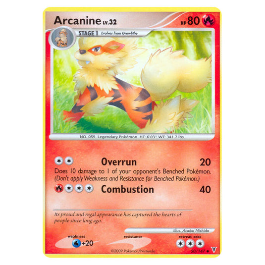 Arcanine 50 card from the Pokemon set Supreme Victors