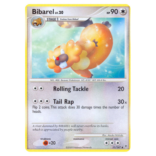 Bibarel 51 card from the Pokemon set Supreme Victors