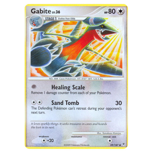 Gabite 59 card from the Pokemon set Supreme Victors