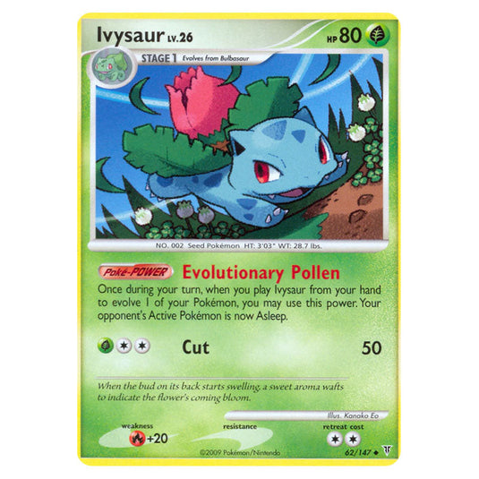 Ivysaur 62 card from the Pokemon set Supreme Victors