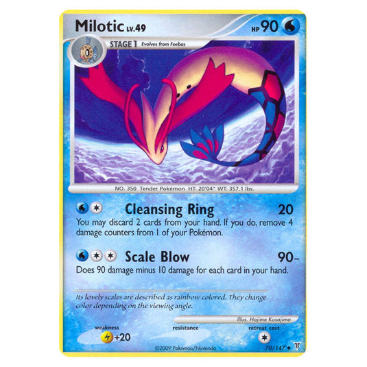 Milotic 70 card from the Pokemon set Supreme Victors