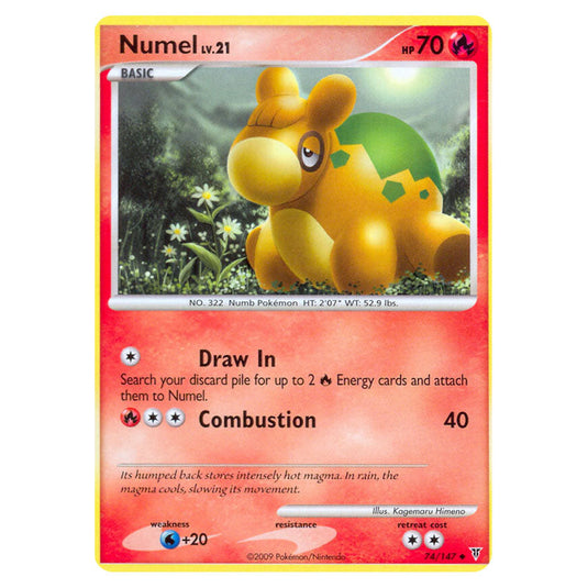 Numel 74 card from the Pokemon set Supreme Victors