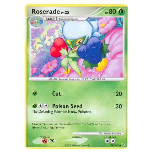Roserade 81 card from the Pokemon set Supreme Victors