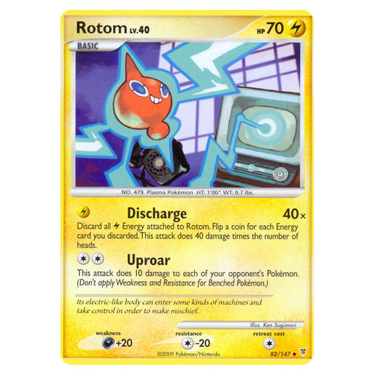 Rotom 82 card from the Pokemon set Supreme Victors
