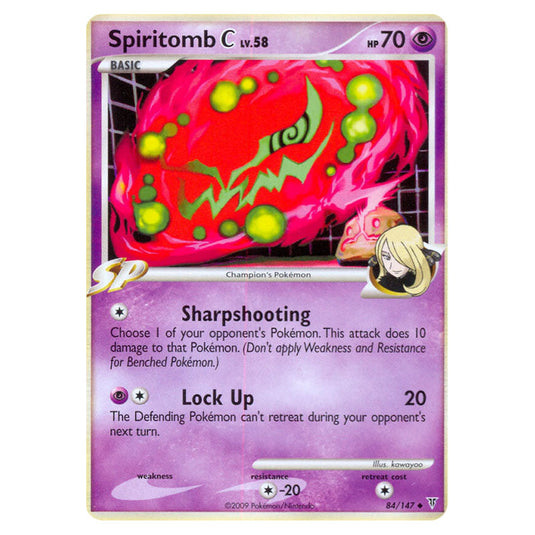 Spiritomb C 84 card from the Pokemon set Supreme Victors