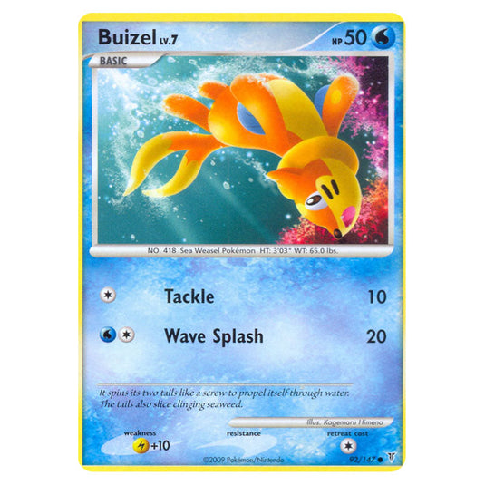 Buizel 92 card from the Pokemon set Supreme Victors