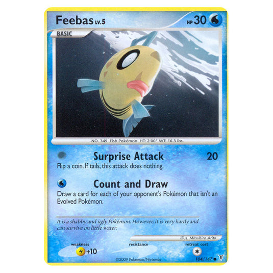 Feebas 104 card from the Pokemon set Supreme Victors