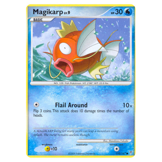 Magikarp 110 card from the Pokemon set Supreme Victors