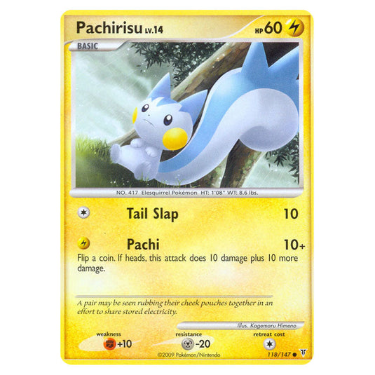 Pachirisu 118 card from the Pokemon set Supreme Victors