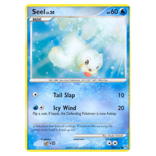 Seel 125 card from the Pokemon set Supreme Victors