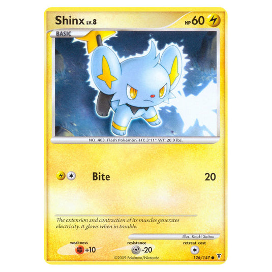 Shinx 126 card from the Pokemon set Supreme Victors