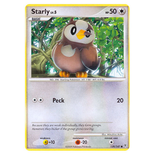 Starly 129 card from the Pokemon set Supreme Victors