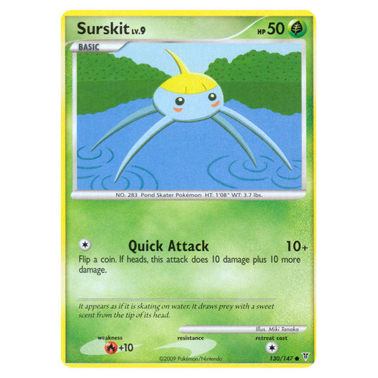 Surskit 130 card from the Pokemon set Supreme Victors