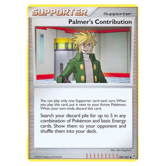 Palmer's Contribution 139 card from the Pokemon set Supreme Victors