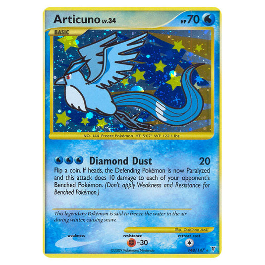 Articuno 148 card from the Pokemon set Supreme Victors