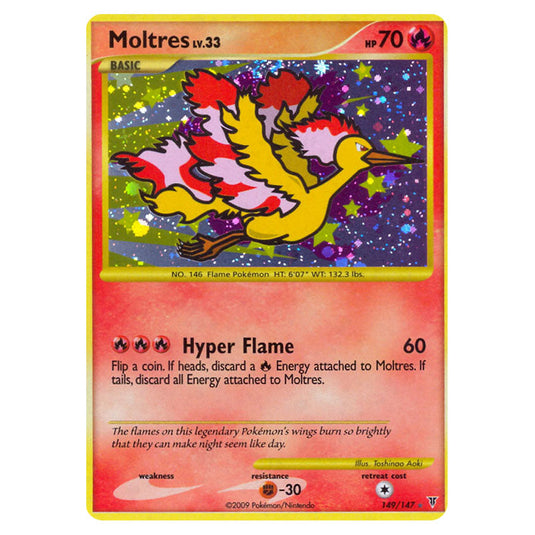 Moltres 149 card from the Pokemon set Supreme Victors