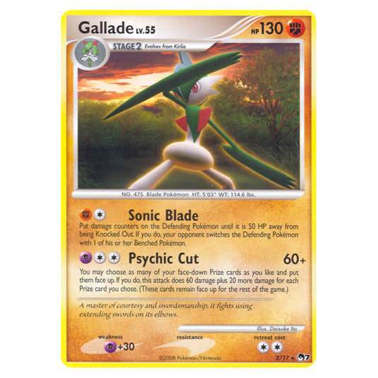 Gallade 2 card from the Pokemon set POP Series 7