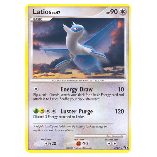 Latios 4 card from the Pokemon set POP Series 7