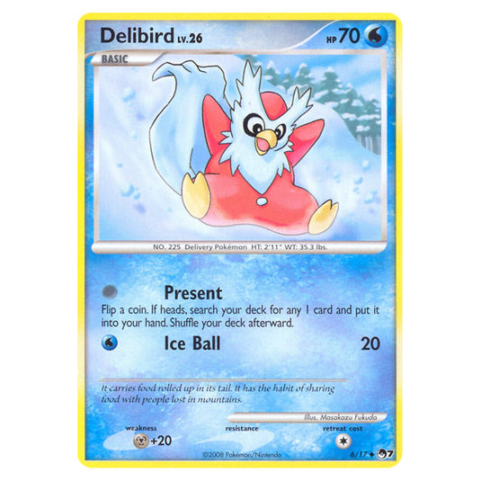Delibird 6 card from the Pokemon set POP Series 7
