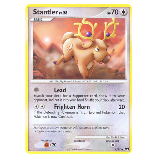 Stantler 9 card from the Pokemon set POP Series 7