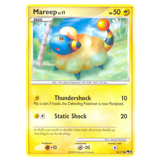 Mareep 14 card from the Pokemon set POP Series 7