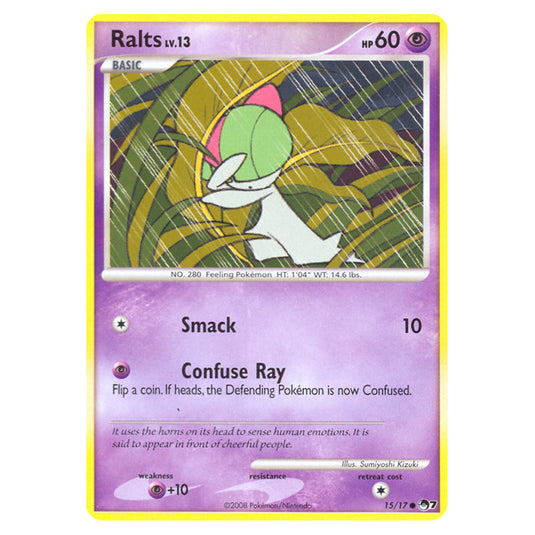 Ralts 15 card from the Pokemon set POP Series 7