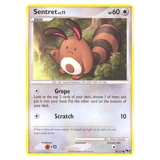 Sentret 16 card from the Pokemon set POP Series 7