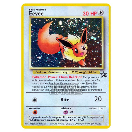 Pokemon - Base - Wizards Black Star Promos - Eevee - 11/53-English-Mint