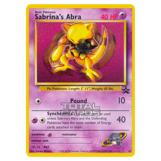 Pokemon - Base - Wizards Black Star Promos - Sabrina's Abra - 19/53