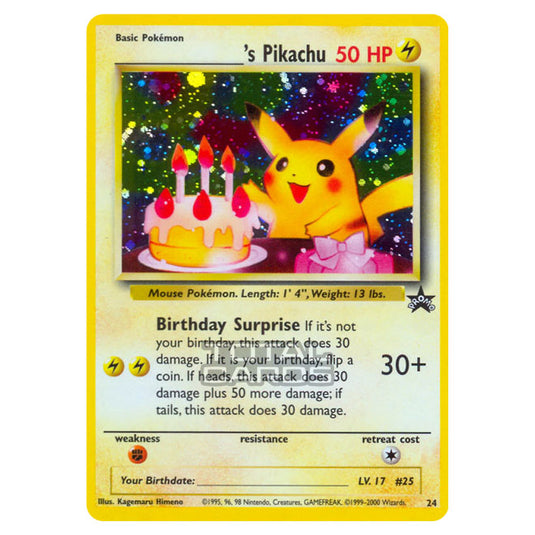 Pokemon - Base - Wizards Black Star Promos - _____'s Pikachu - 24/53