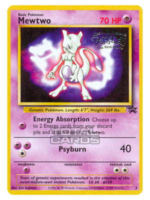 Pokemon - Base - Wizards Black Star Promos - Mewtwo - 3/53