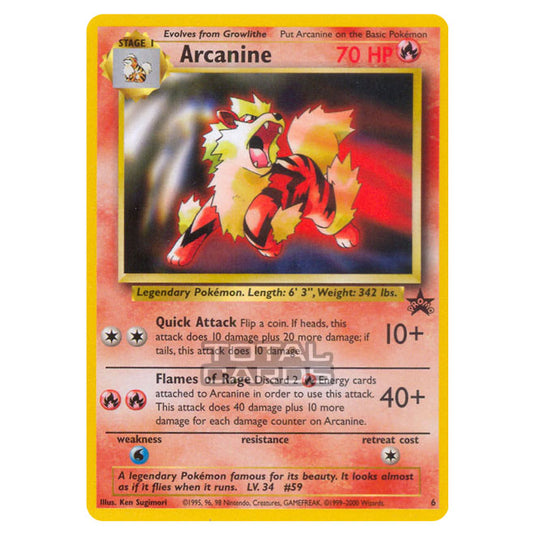 Pokemon - Base - Wizards Black Star Promos - Arcanine - 6/53