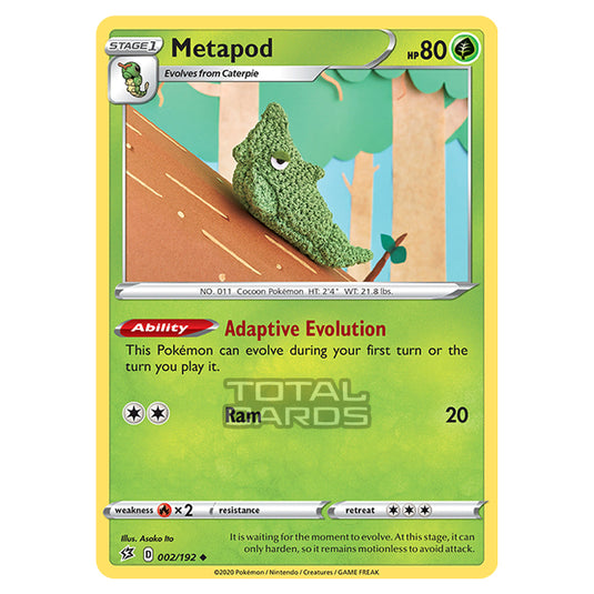 Pokemon - Sword & Shield - Rebel Clash - Metapod - 002/192