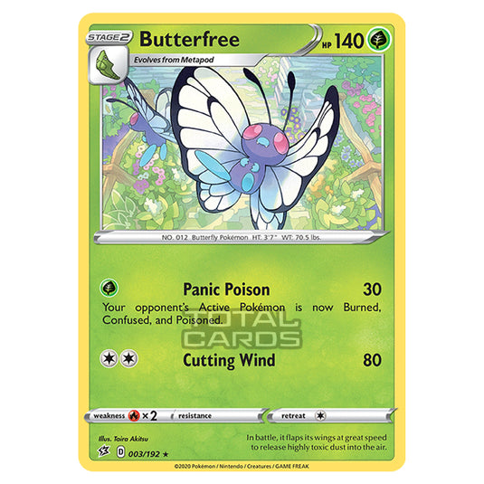 Pokemon - Sword & Shield - Rebel Clash - Butterfree - 003/192