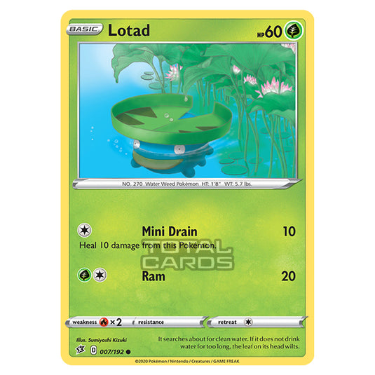 Pokemon - Sword & Shield - Rebel Clash - Lotad - 007/192