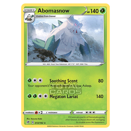 Pokemon - Sword & Shield - Rebel Clash - Abomasnow - 013/192