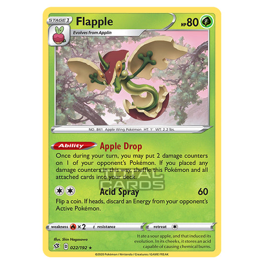 Pokemon - Sword & Shield - Rebel Clash - Flapple - 022/192