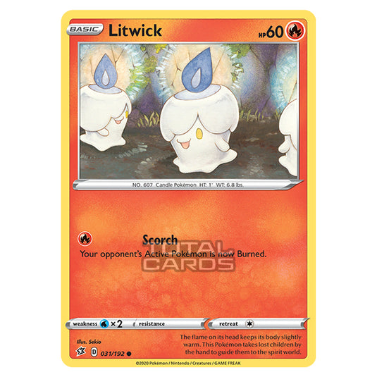 Pokemon - Sword & Shield - Rebel Clash - Litwick - 031/192