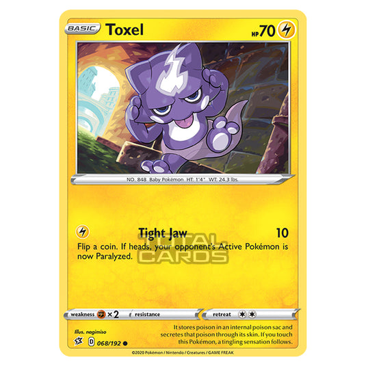 Pokemon - Sword & Shield - Rebel Clash - Toxel - 068/192 Pokemon - Sword & Shield - Rebel Clash - Toxel - 068/192