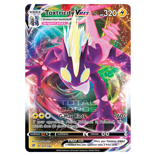 gigantamax toxtricity pokemon card Pokemon - Sword & Shield - Rebel Clash - Toxtricity-VMAX