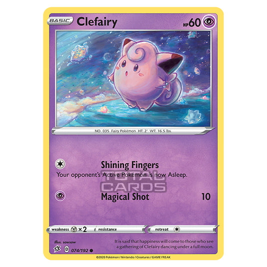 Pokemon - Sword & Shield - Rebel Clash - Clefairy - 074/192