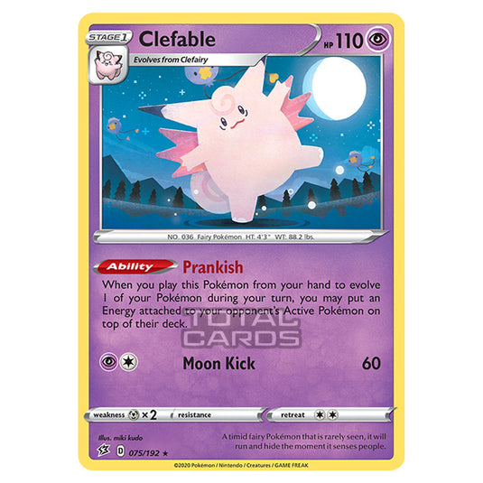 Pokemon - Sword & Shield - Rebel Clash - Clefable - 075/192