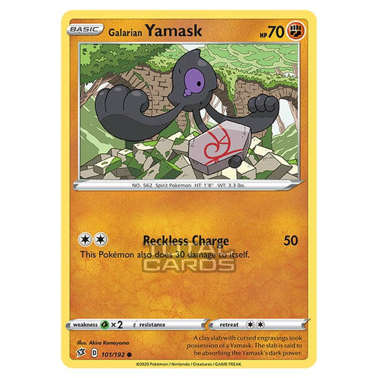 Pokemon - Sword & Shield - Rebel Clash - Galarian Yamask - 101/192